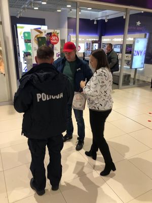 policjanci podczas działań