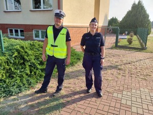 policjanci podczas działań