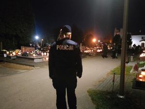 policjanci podczas działań