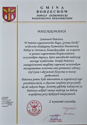 podziękowania