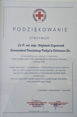 podziękowania