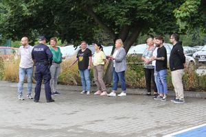 policjanci podczas ćwiczeń