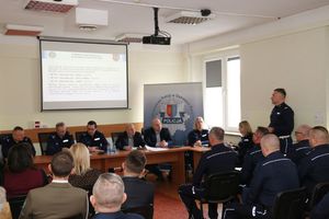 Odprawa roczna w ostrowieckiej komendzie