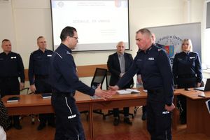 Odprawa roczna w ostrowieckiej komendzie